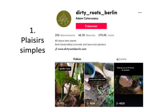 1.	
Plaisirs	
simples	
 