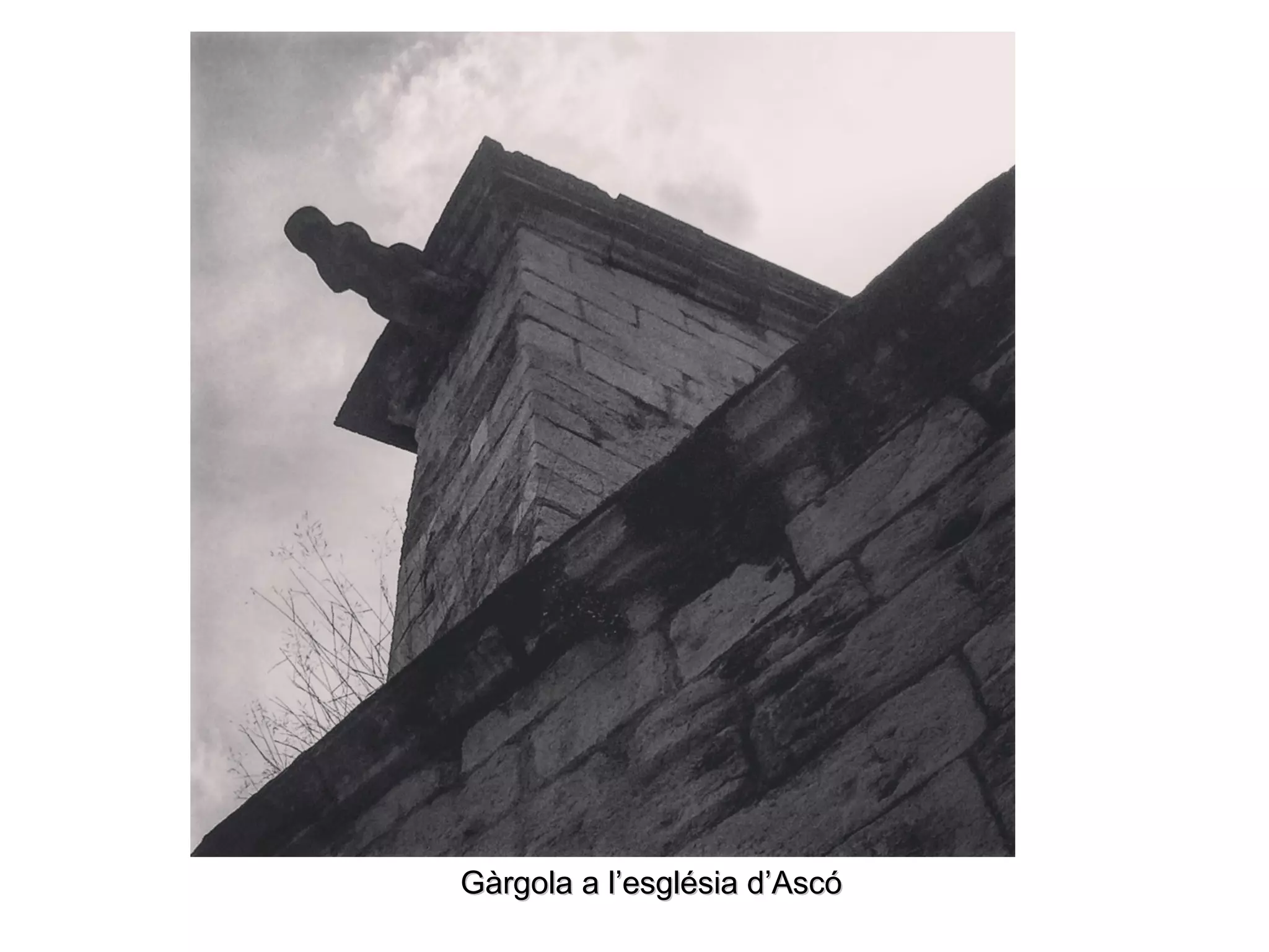 Gàrgola a l’església d’AscóGàrgola a l’església d’Ascó
 