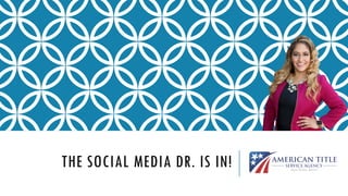 THE SOCIAL MEDIA DR. IS IN!
 
