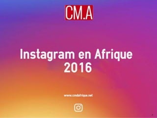 Chiffres Instagram en Afrique pour 2016