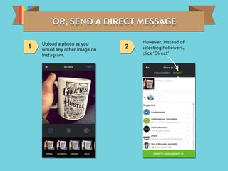 OR, SEND A DIRECT MESSAGEOR, SEND A DIRECT MESSAGEOR, SEND A DIRECT MESSAGEOR, SEND A DIRECT MESSAGE
Upload a photo as you...