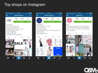 Top shops on Instagram
 