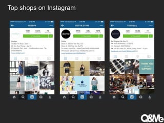 Top shops on Instagram
 
