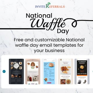National waffle day email templates