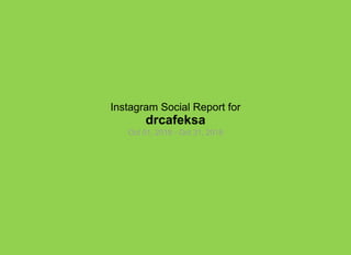 Instagram Social Report for
drcafeksa
Oct 01, 2018 - Oct 31, 2018
 
