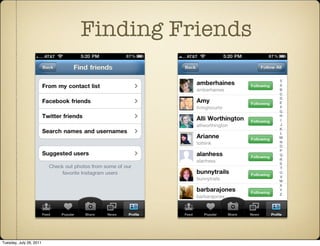 Finding Friends




Tuesday, July 26, 2011
 