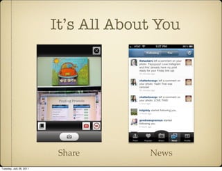 It’s All About You




                          Share       News
Tuesday, July 26, 2011
 