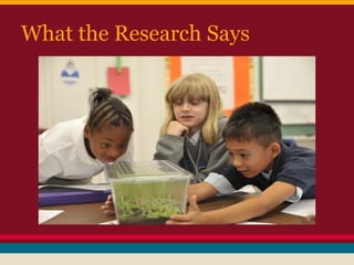 What the Research Says

 