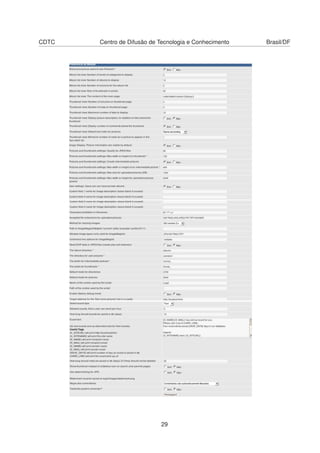 CDTC Centro de Difusão de Tecnologia e Conhecimento Brasil/DF
29
 