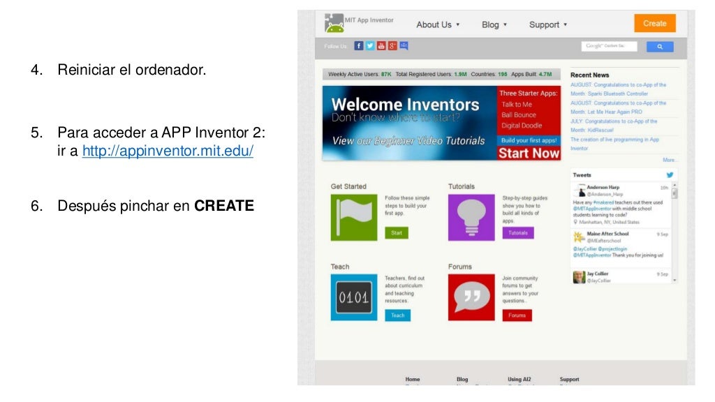 Instalación de app inventor 2