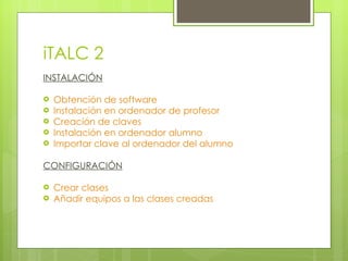 Instalación de iTALC 2