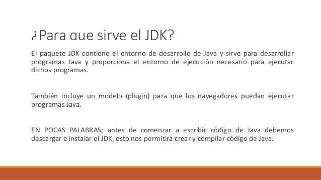 Instalación de jdk