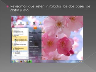 Revisamos que estén instaladas las dos bases de datos y listo