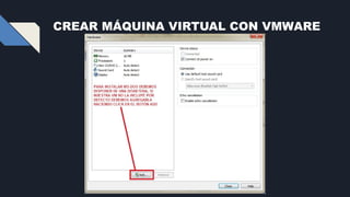 CREAR MÁQUINA VIRTUAL CON VMWARE
 