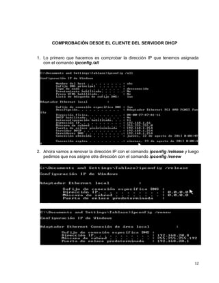 Instalación de servicio dhcp en windows server 2008 | PDF