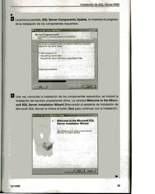 Instalación de sql 2005 %26 sql management studio | PDF