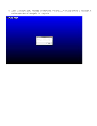 Instalación de tora | PDF