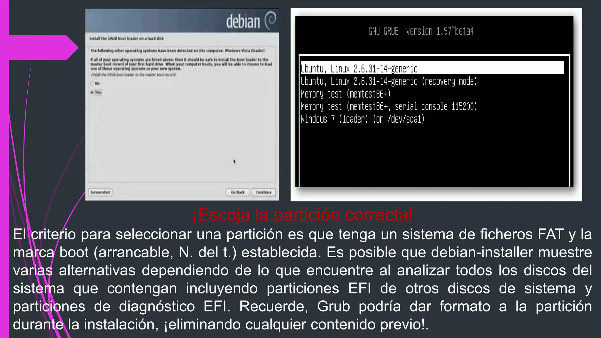 Instalación de un sistema operativo linux | PPTX
