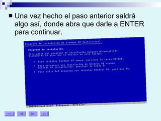 Una vez hecho el paso anterior saldrá algo así, donde abra que darle a ENTER para continuar. 