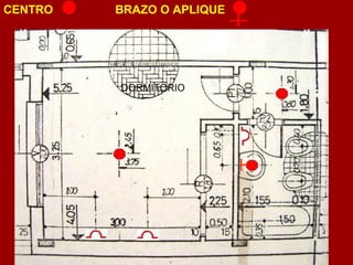 CENTRO BRAZO O APLIQUE 
DORMITORIO 
 