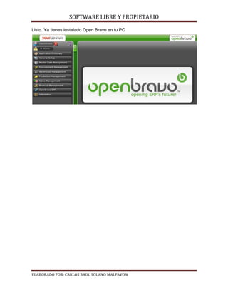 Instalación open bravo | PDF