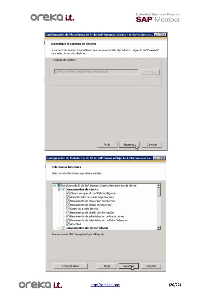 Tutorial SAP: Instalación sap bo 4.0