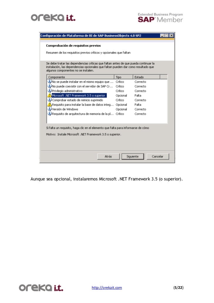 Tutorial SAP Instalación sap bo 4.0