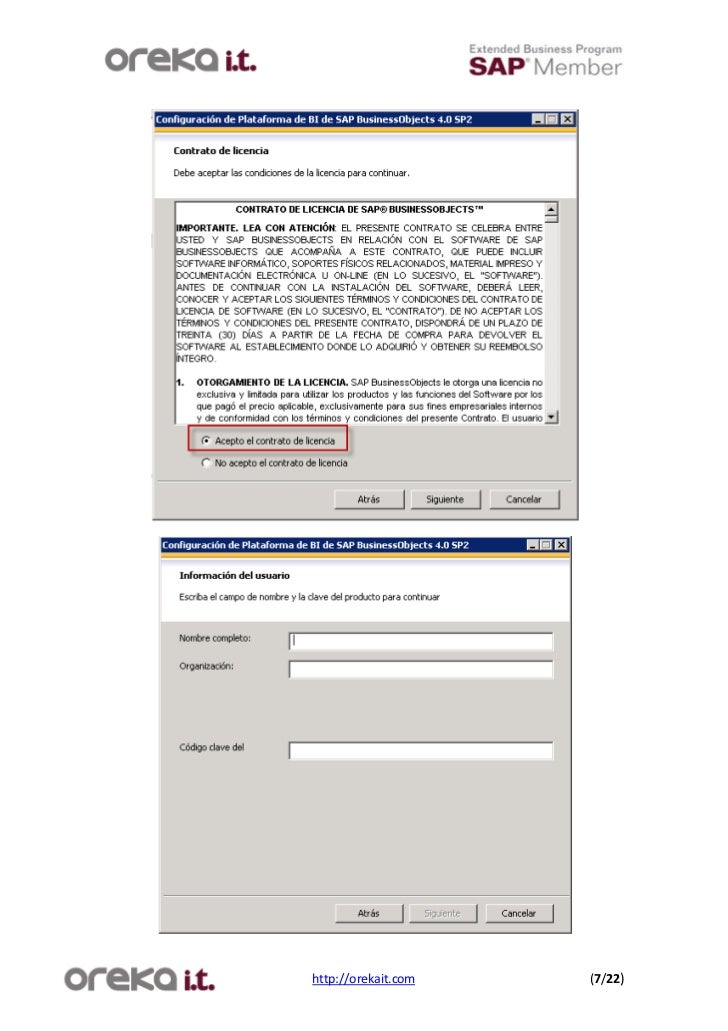 Tutorial SAP: Instalación sap bo 4.0