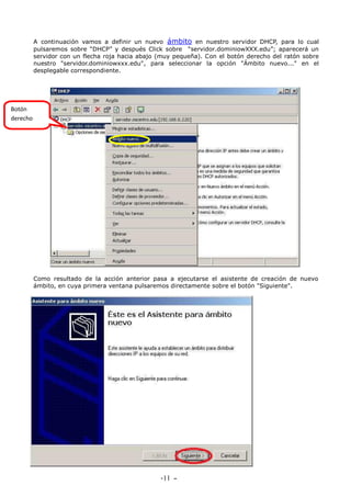 Instalación servicio dhcp en windows server 2003 | PDF