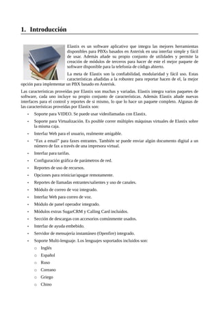 Instalacion de Elastix