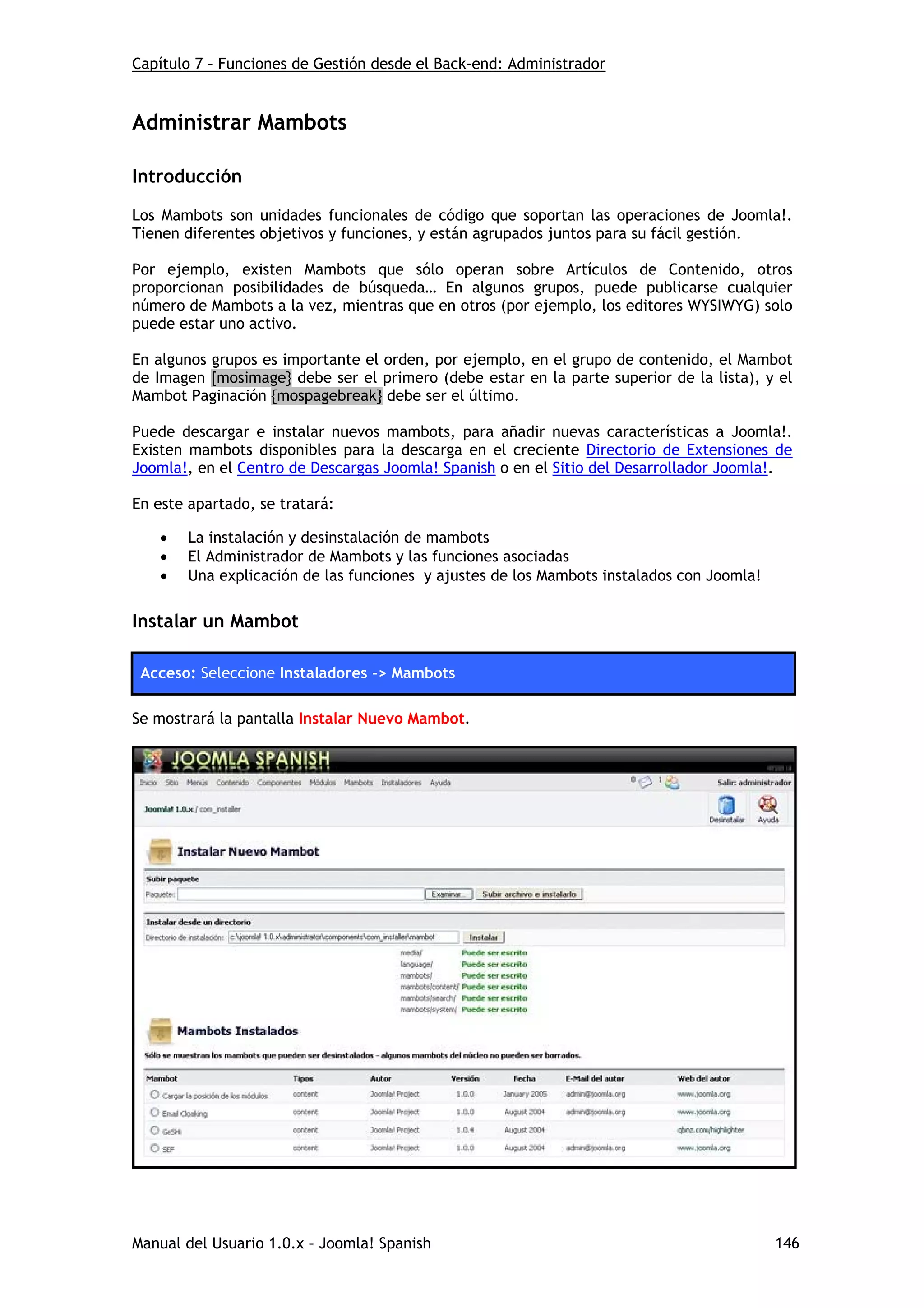 Instalacion joomla