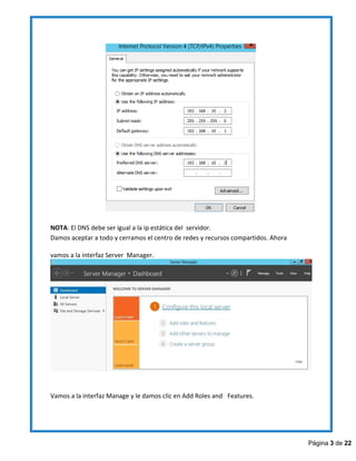 Manual de Instalación Active Directory Windows Server 2012 R2 | PDF