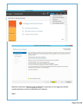 Manual de Instalación Active Directory Windows Server 2012 R2 | PDF