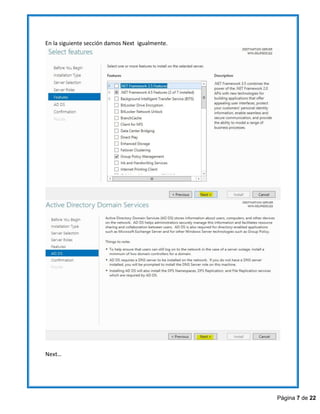 Manual de Instalación Active Directory Windows Server 2012 R2 | PDF