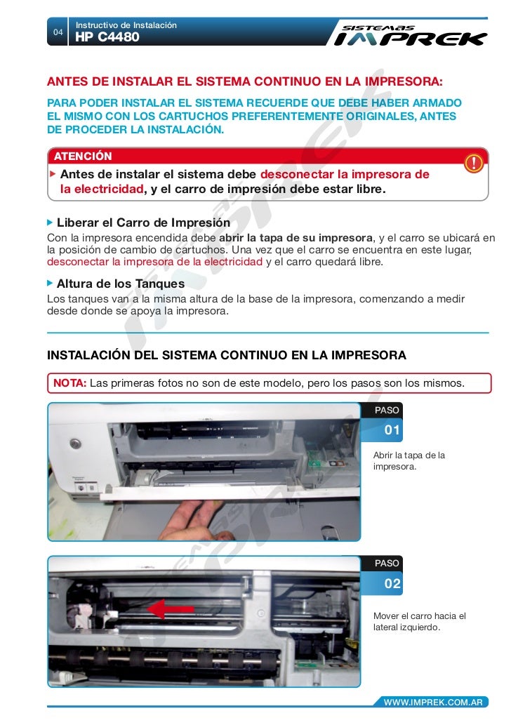 Instalacion c4480