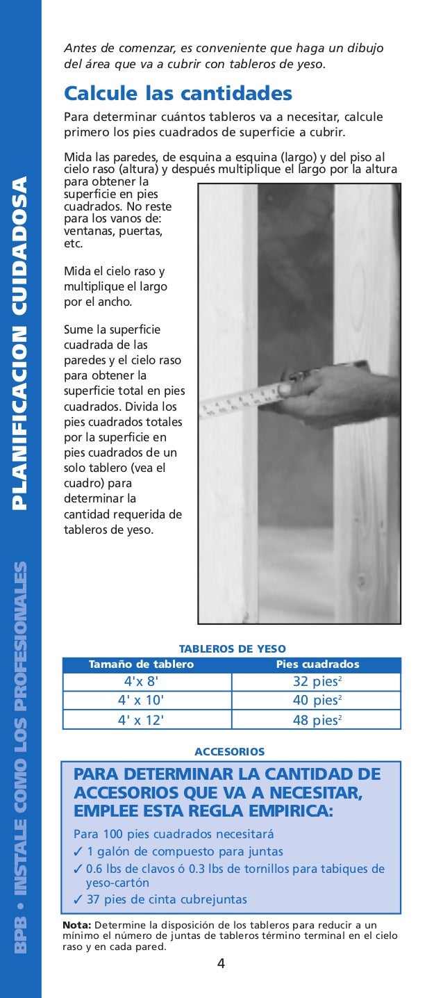 Instalacion de gypsum Instalacion de gypsum