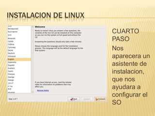 Instalacion de linux | PPTX