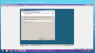 16.- nos dice que escribamos el nombre raíz del bosque.
 