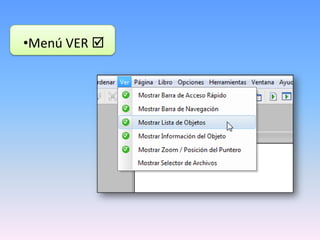 •Menú VER 

 
