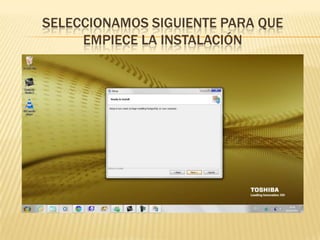 Seleccionamos siguiente para que empiece la instalación 
