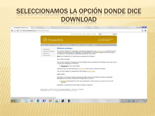 Seleccionamos la opción donde dice Download