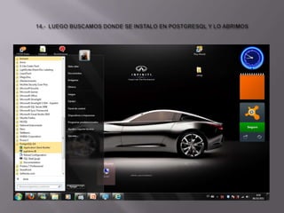 14.-  LUEGO BUSCAMOS DONDE SE INSTALO EN POSTGRESQL Y LO ABRIMOS