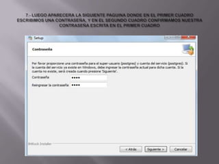 7.- LUEGO APARECERA LA SIGUIENTE PAGUINA DONDE EN EL PRIMER CUADRO ESCRIBIMOS UNA CONTRASEÑA, Y EN EL SEGUNDO CUADRO CONFIRMAMOS NUESTRA CONTRASEÑA ESCRITA EN EL PRIMER CUADRO