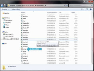 Instalacion de visual basic | PPTX