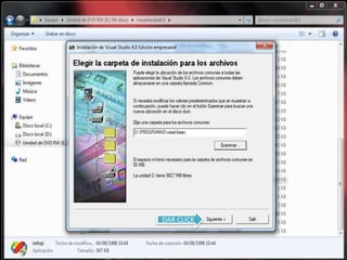 Instalacion de visual basic | PPTX