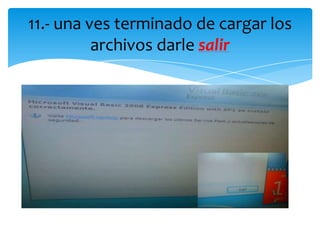 Instalacion de visual basic express 2008 | PPTX
