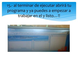 Instalacion de visual basic express 2008 | PPTX