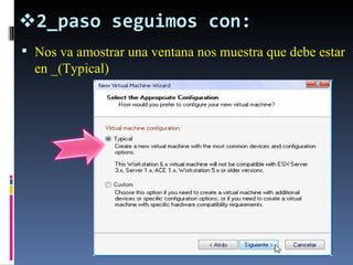 2_paso seguimos con: Nos va amostrar una ventana nos muestra que debe estar en _(Typical) 