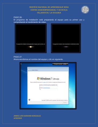 Instalacion de windows 7 | PDF