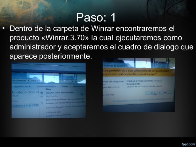 Instalacion de winrar
